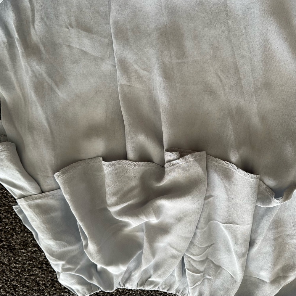 Light Blue Ruffle Women's Top - Picture 15 of 16